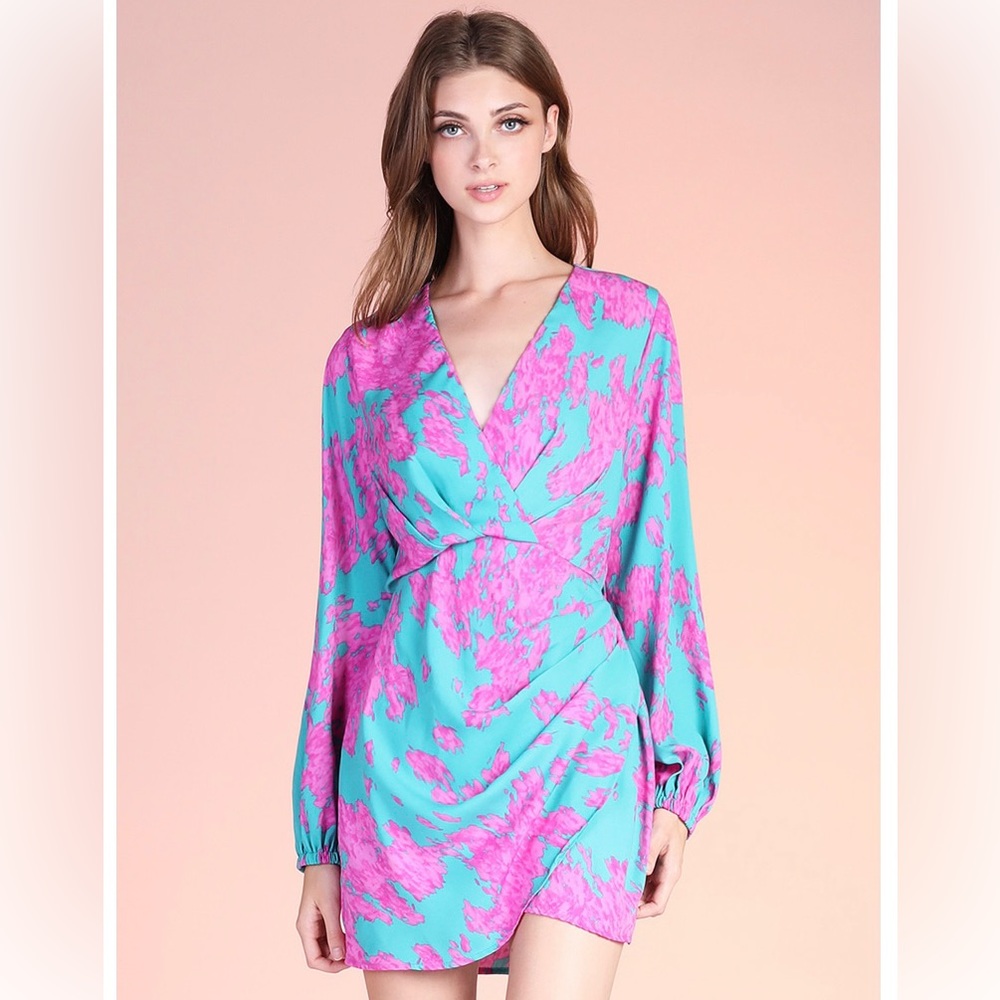 Magnolia Wrap Skirt Bodycon Dress by Tyche. Size Med. In excellent condition.